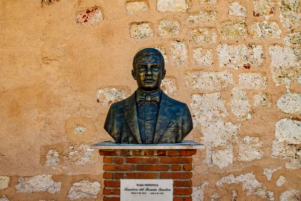 Statue Francisco Del Rozario Sanchez Santo Domingo Politician National Hero — Stock Photo, Image