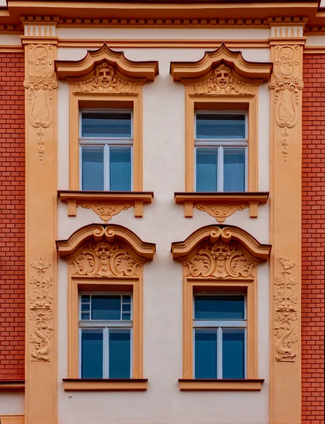 Detail Tradiční Stavby Prahy České Republiky — Stock fotografie