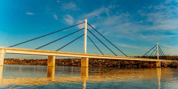 Zicht Liberty Brug Novi Sad Servië — Stockfoto