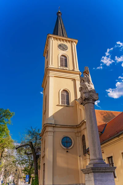 Vista Para Igreja Carlo Borromeo Pancevo Sérvia — Fotografia de Stock
