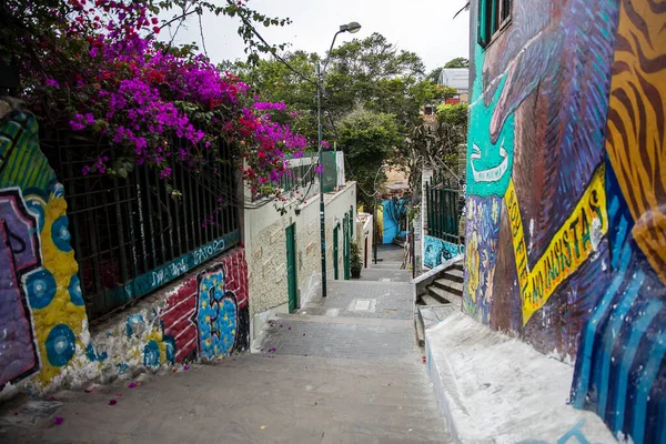 Lima Peru December 2017 Street Art Barranco District Lima District — Stock Photo, Image