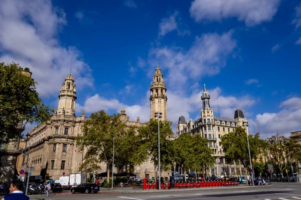 Barcelona Španělsko Října 2019 Centrální Pošta Barceloně Španělsko Byl Navržen — Stock fotografie