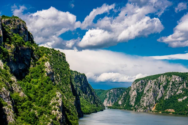 View Danube Gorge Djerdap Serbian Romanian Border — Stock Photo, Image