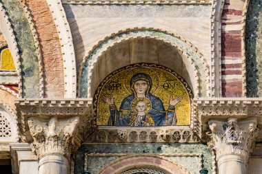 İtalya, Venedik 'teki Saint Mark Bazilikası' nın ayrıntıları