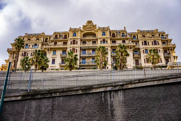 Genoa Itálie Březen 2018 Grand Hotel Miramare Janově Itálie Navrhl — Stock fotografie