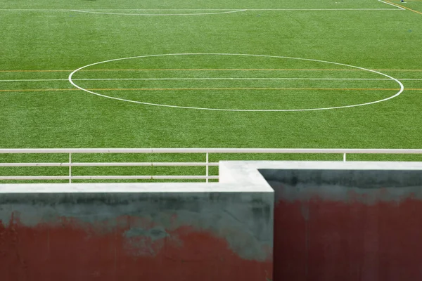 Closeup Olf Football Stadium — 图库照片