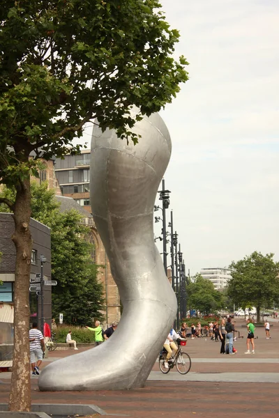 Rotterdam Netherlands July 2021 Everyone Dead Sculpture Rotterdam Netherlands Those — Stock Photo, Image