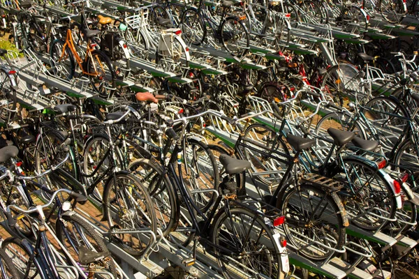 Rotterdam Nederland Juli 2021 Tal Van Geparkeerde Fietsen Rotterdam 160 — Stockfoto