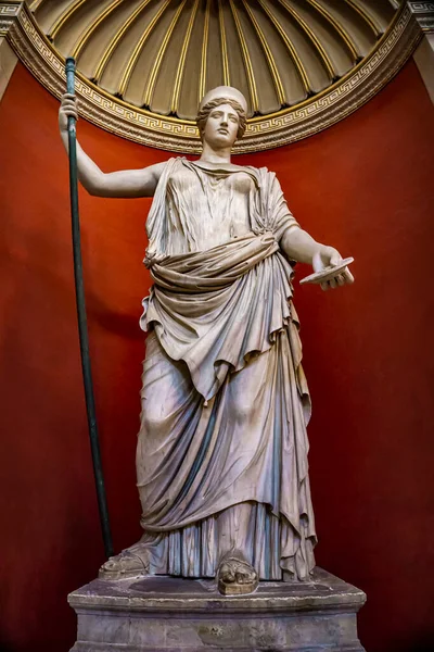 Vatican September 2018 Staty Gudinnan Hera Sala Rotonda Vatikanmuseumet Det — Stockfoto