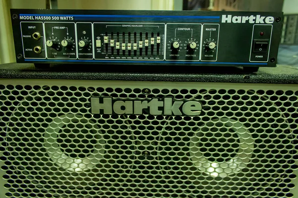 Belgrade Serbia April 2017 Hartke Ha5500 Bass Amplifier — Stock Photo, Image