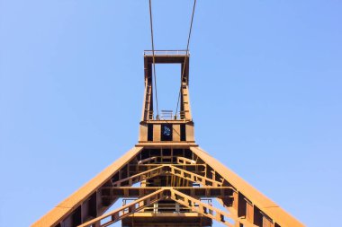 Eski kömür madeninin detayları.