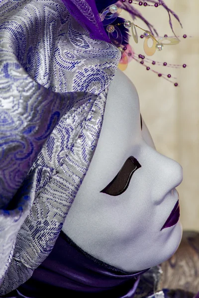 Máscara tradicional de carnaval veneziano — Fotografia de Stock