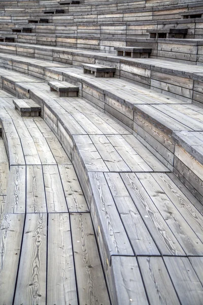 Fából készült ülések — Stock Fotó