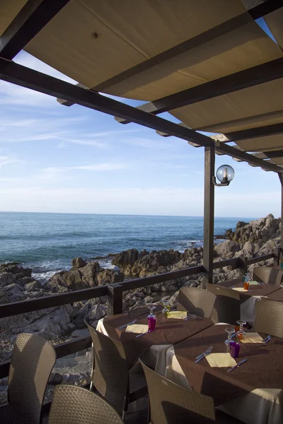 Ristorante a Cefalu, Sicilia — Foto Stock