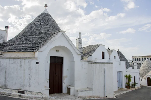 Trulli domy alborebello — Stock fotografie