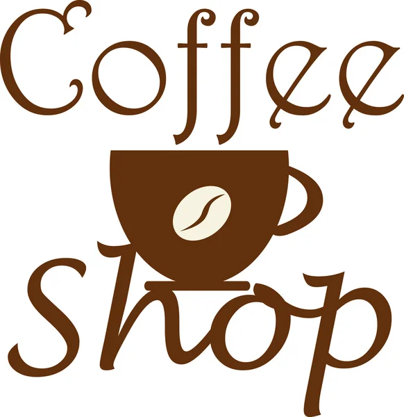 Kaffebutik — Stock vektor