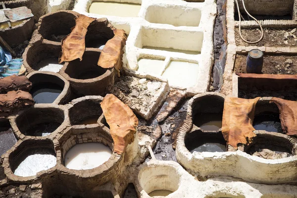 Tannery in Fez — Stock Photo, Image