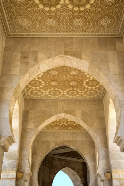 从清真寺 Hassan Ii 在摩洛哥卡萨布兰卡的细节 — 图库照片