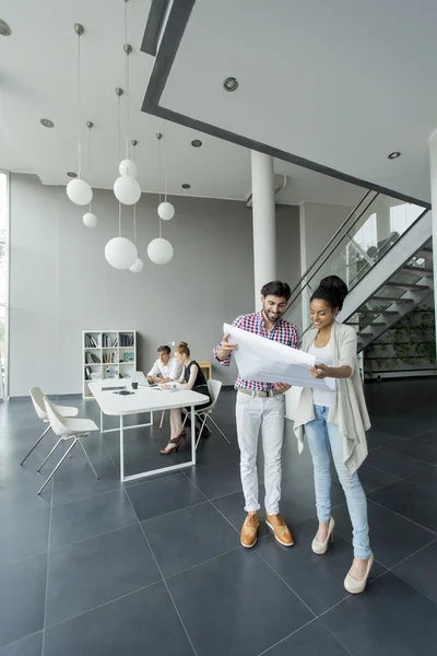 Young people in the office — Stock Photo, Image