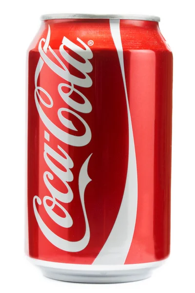 Lata de coca-cola — Fotografia de Stock