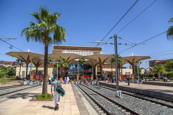 Train station, Marrakech, Marokkó — Stock Fotó