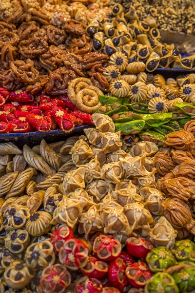 Permen di pasar moroccan — Stok Foto