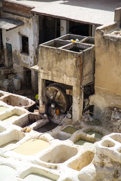 Tannerie à Fès, Maroc — Photo