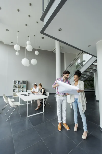 Young people in the office — Stock Photo, Image