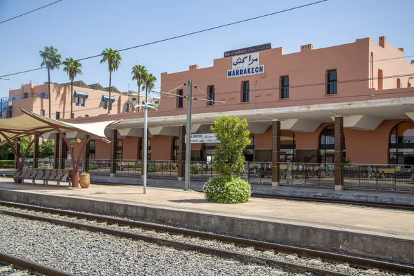 Dworzec kolejowy w Marrakesz, Maroko — Zdjęcie stockowe