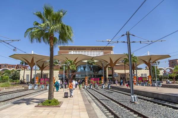 Dworzec kolejowy w Marrakesz, Maroko — Zdjęcie stockowe