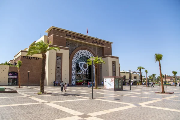Σιδηροδρομικός σταθμός στο Μαρακές, Μαρόκο — Φωτογραφία Αρχείου