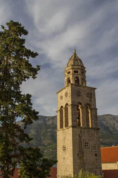 Templom és kolostor sveti nikola, Korcula, Horvátország — Stock Fotó