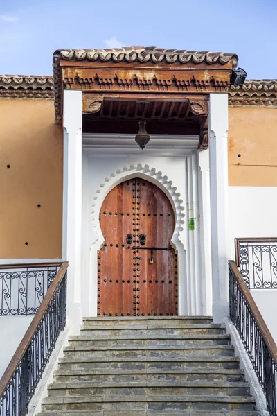 Deur uit Chefchaouen, Marokko — Stockfoto