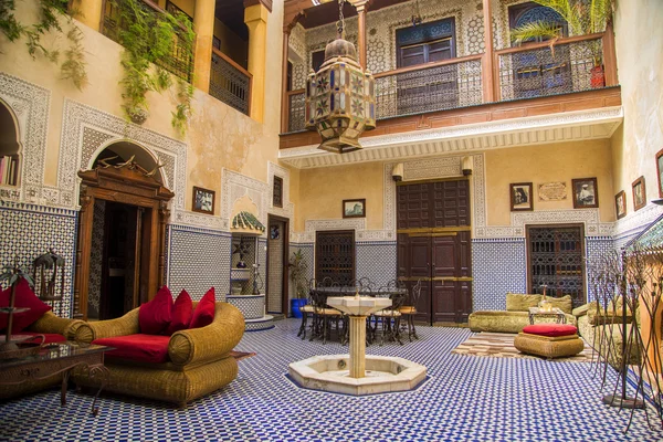 Riad w Marrakesz, Maroko — Zdjęcie stockowe