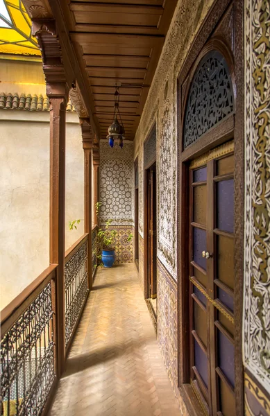 Riad w Marrakesz, Maroko — Zdjęcie stockowe