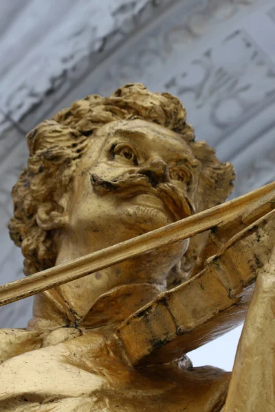 Statue of Johann Strauss in stadtpark in Vienna, Austria — Stock Photo, Image