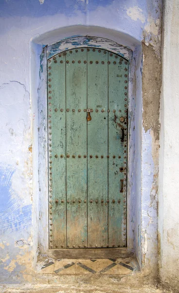 Door from Chefchaouen, Morocco — Stock Photo, Image