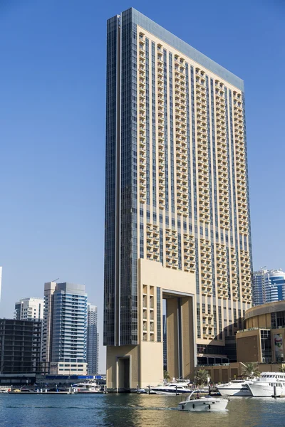 Visa på moderna skyskrapor — Stockfoto