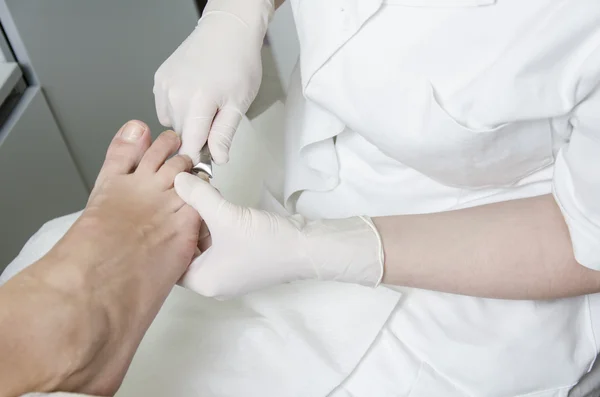 Tratamento da pedicura — Fotografia de Stock