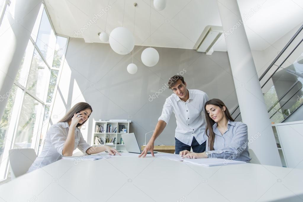 Young people in the office