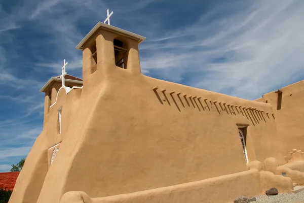 San francisco de asis uppdrag kyrkan i new mexico — Stockfoto