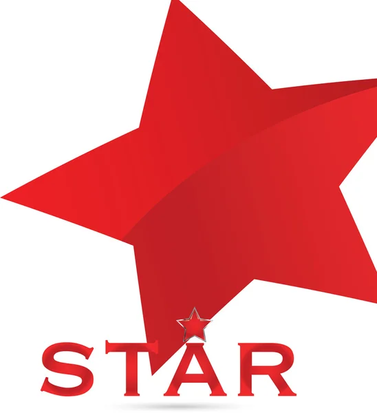 Étoile rouge — Image vectorielle