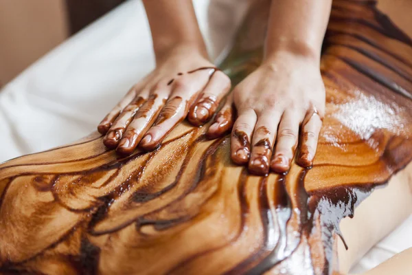 Gorący masaż czekoladowy — Zdjęcie stockowe