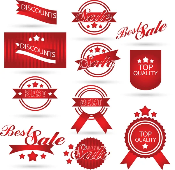 Sale labels — Stock Vector