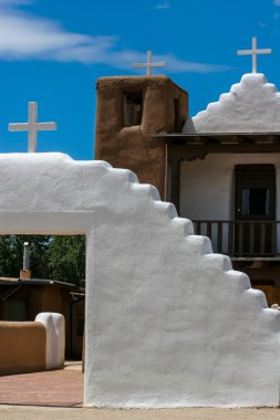 San geronimo şapelde taos pueblo, ABD