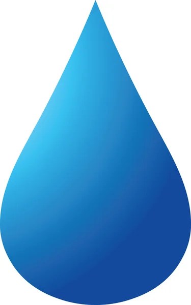 Gota azul — Vector de stock