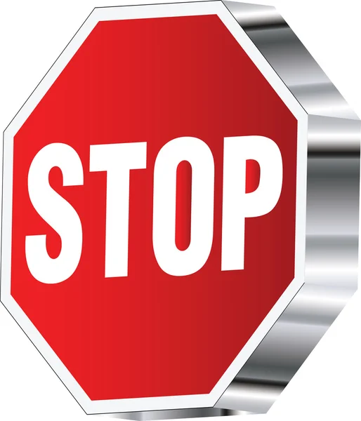 Stop sign — Stock Vector