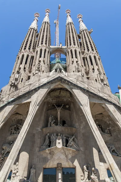 Kościół Sagrada Familia w Barcelonie — Zdjęcie stockowe