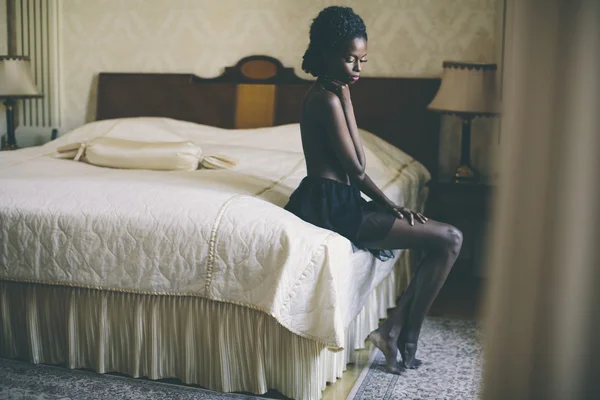 若い黒人女性 — ストック写真