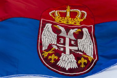 Serbian flag clipart